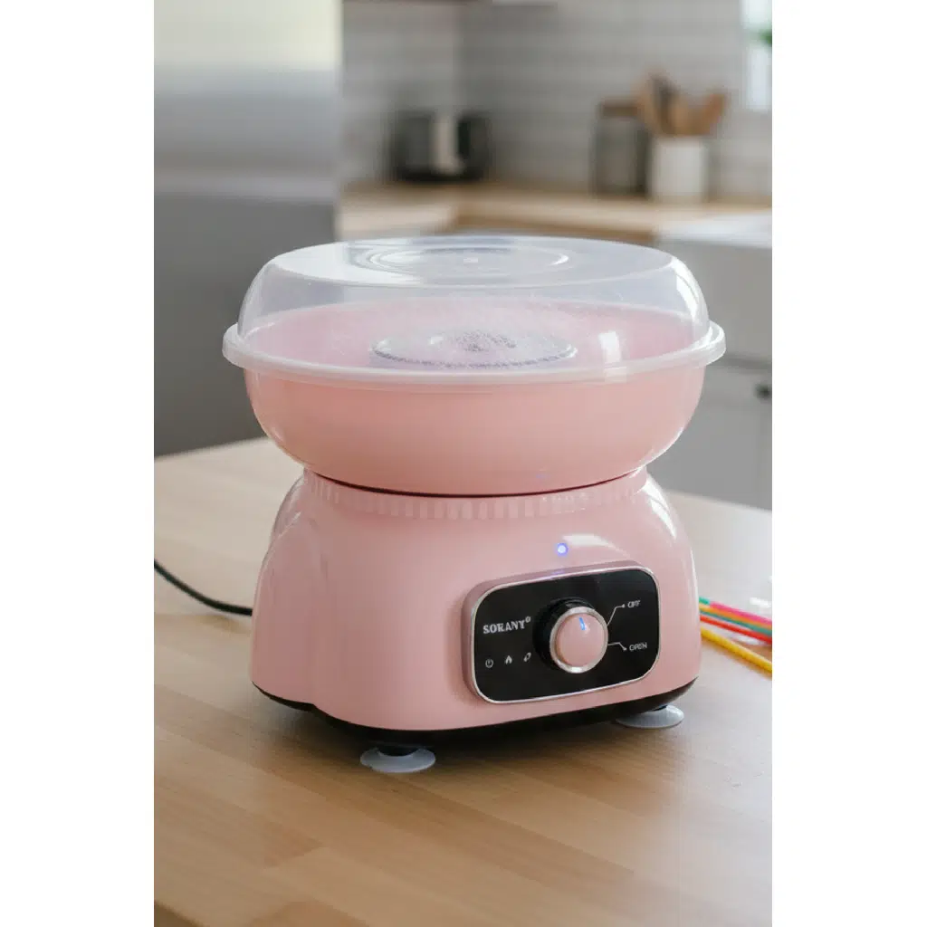 Sokany Ev Tipi Pamuk Şeker Makinesi (Pembe) SK-07071