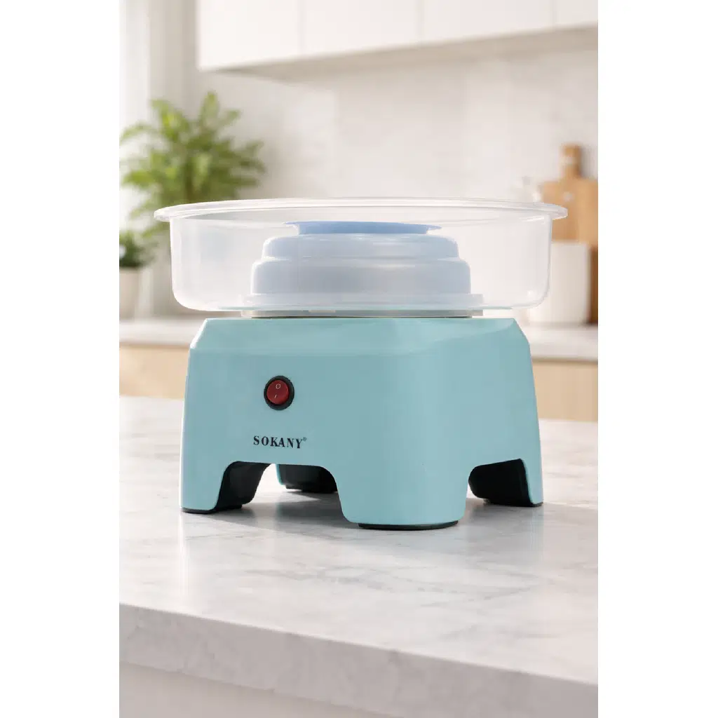 Sokany Ev Tipi Pratik Pamuk Şeker Makinesi (Mavi) SK-520