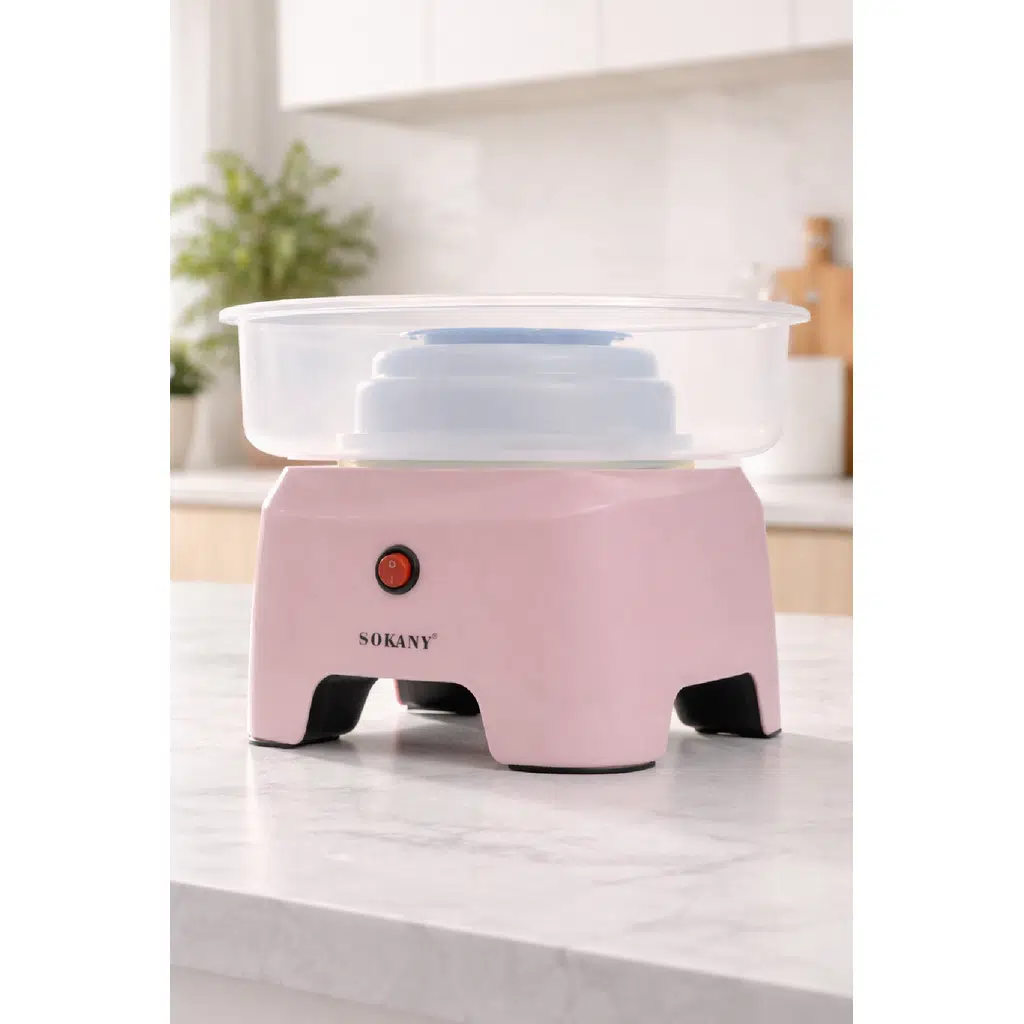 Sokany Ev Tipi Pratik Pamuk Şeker Makinesi (Pembe) SK-520