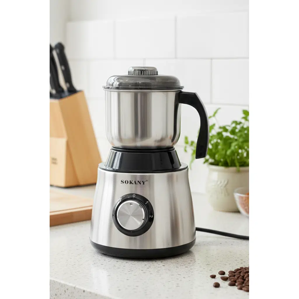 Sokany Paslanmaz Çelik Profesyonel Blender & Öğütücü Seti SK-156