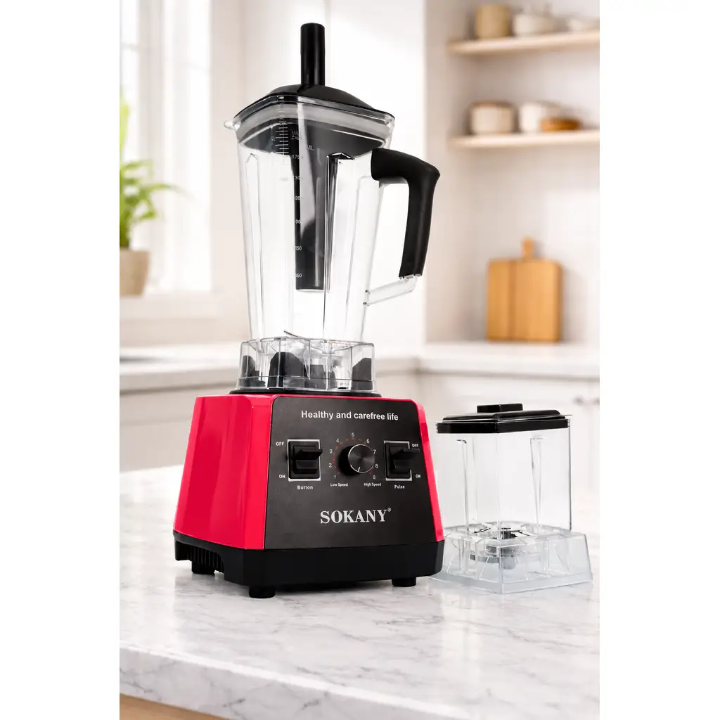 Sokany ProKitchen 2’si 1 Arada – SK-666 Kırmızı