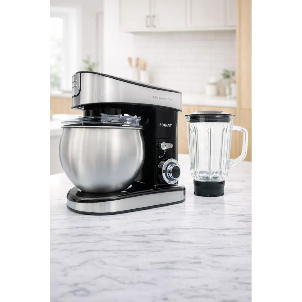 Sokany 7.5 Litre Profesyonel Stand Mikser 6 Hızlı Hamur Yoğurma Makinesi SK-05010