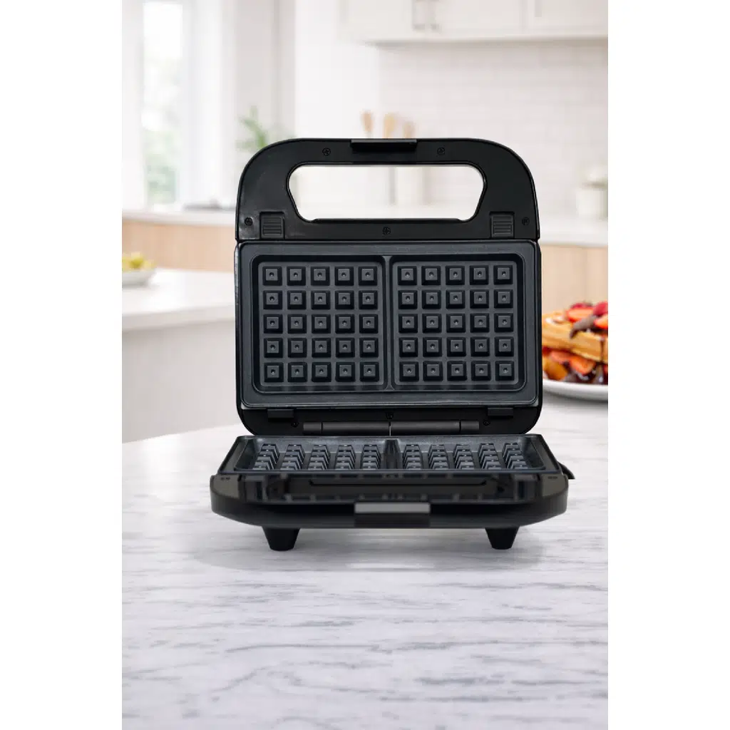 Sokany Yapışmaz Kaplamalı Kompakt Waffle Makinesi Dikey Saklamalı SK-08063