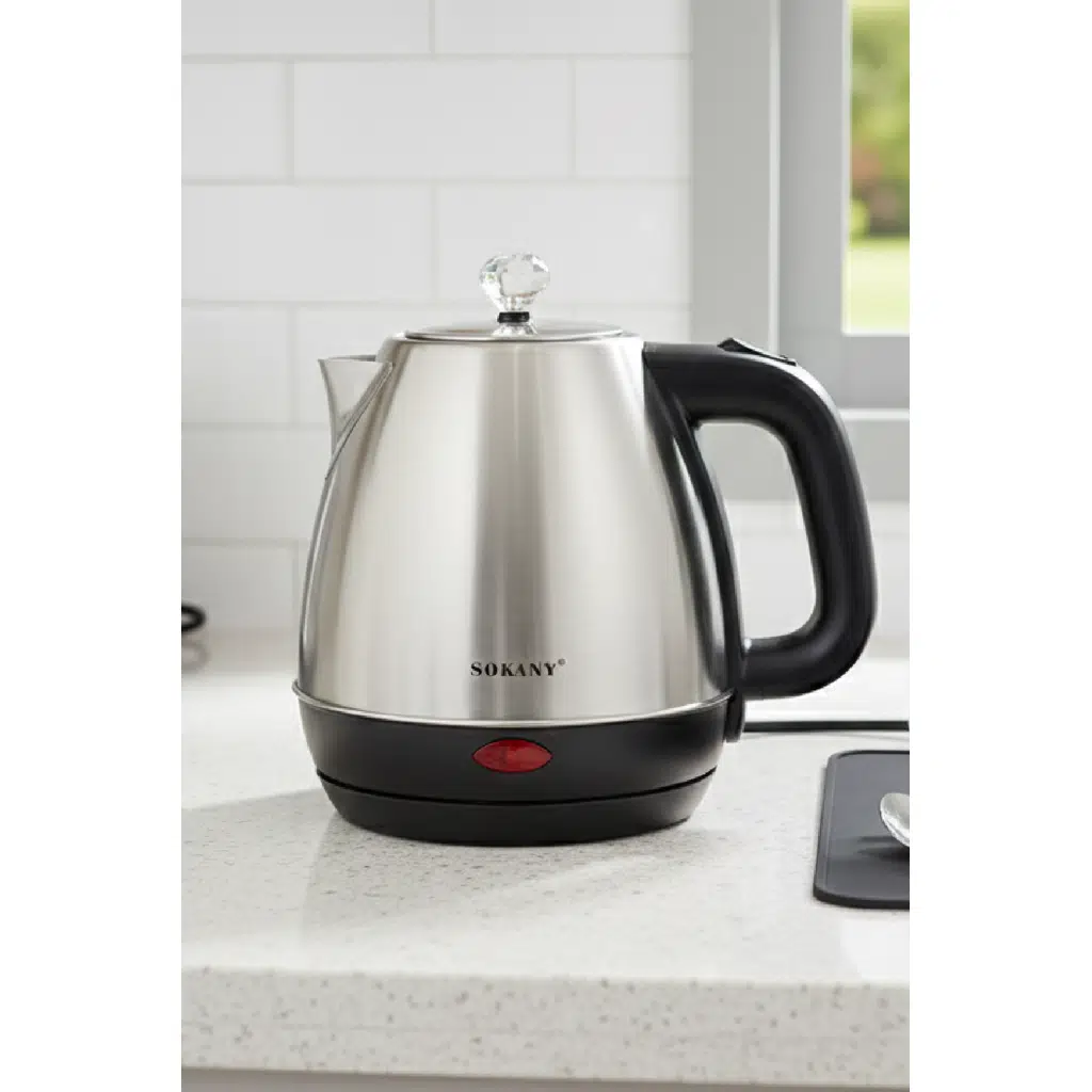 Sokany 1.7L Paslanmaz Çelik Elektrikli Kettle 1500W SK-09046