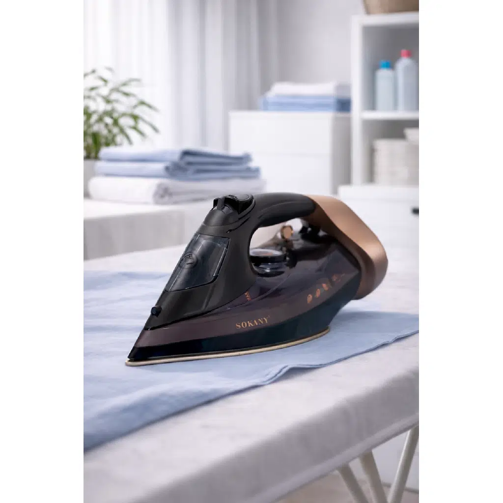 Sokany 2400W Kablolu & Kablosuz Buharlı Ütü Kristal Seramik Taban SK-11037