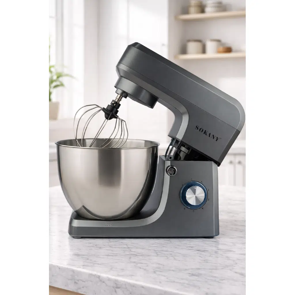 Sokany Stand Mikser 1500W Hamur Yoğurma Makinesi 8 Litre Profesyonel Mutfak Şefi SK-1511