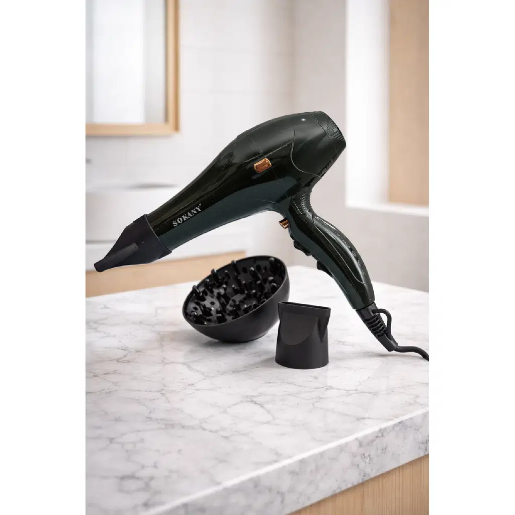 Sokany 3000W Kuaför Tipi Saç Kurutma Makinesi 2 Isı 2 Hız Ayarlı SK-2226