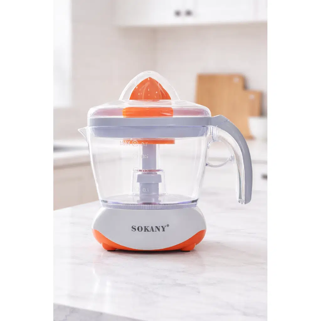 Sokany Turuncu Narenciye Sıkma Makinesi 700 ml Pratik Kullanım WK-725